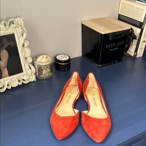 Nine West Red Spruce Suede Flats